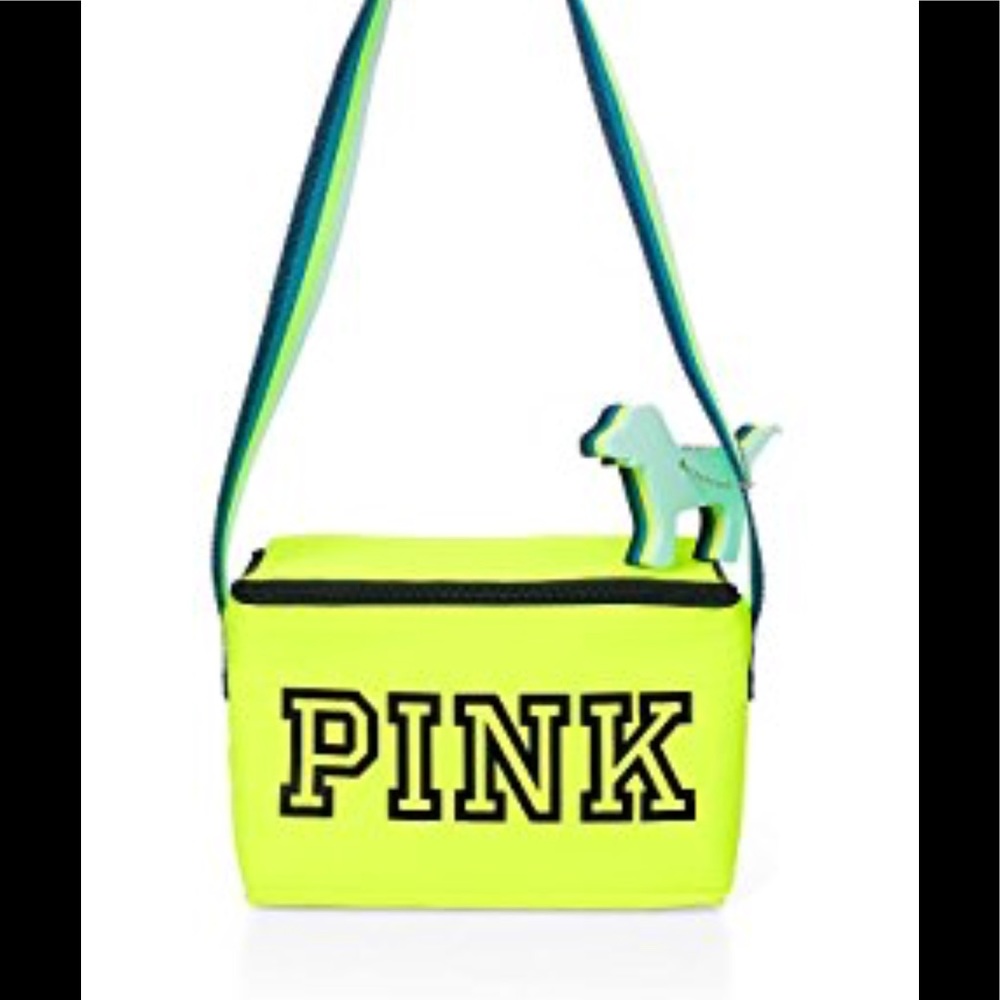 Victoria’s secret neon yellow cooler